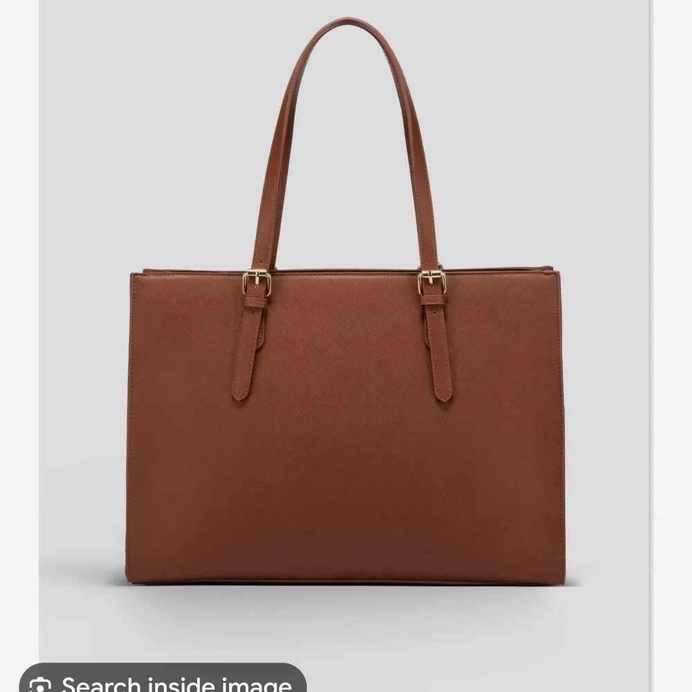 NWOT Brown Laptop Bag with Adjustable and Detachable Strap